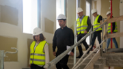 Les autoritats visiten les obres de l'edifici interdepartamental - Foto: A.COSTA/UIB